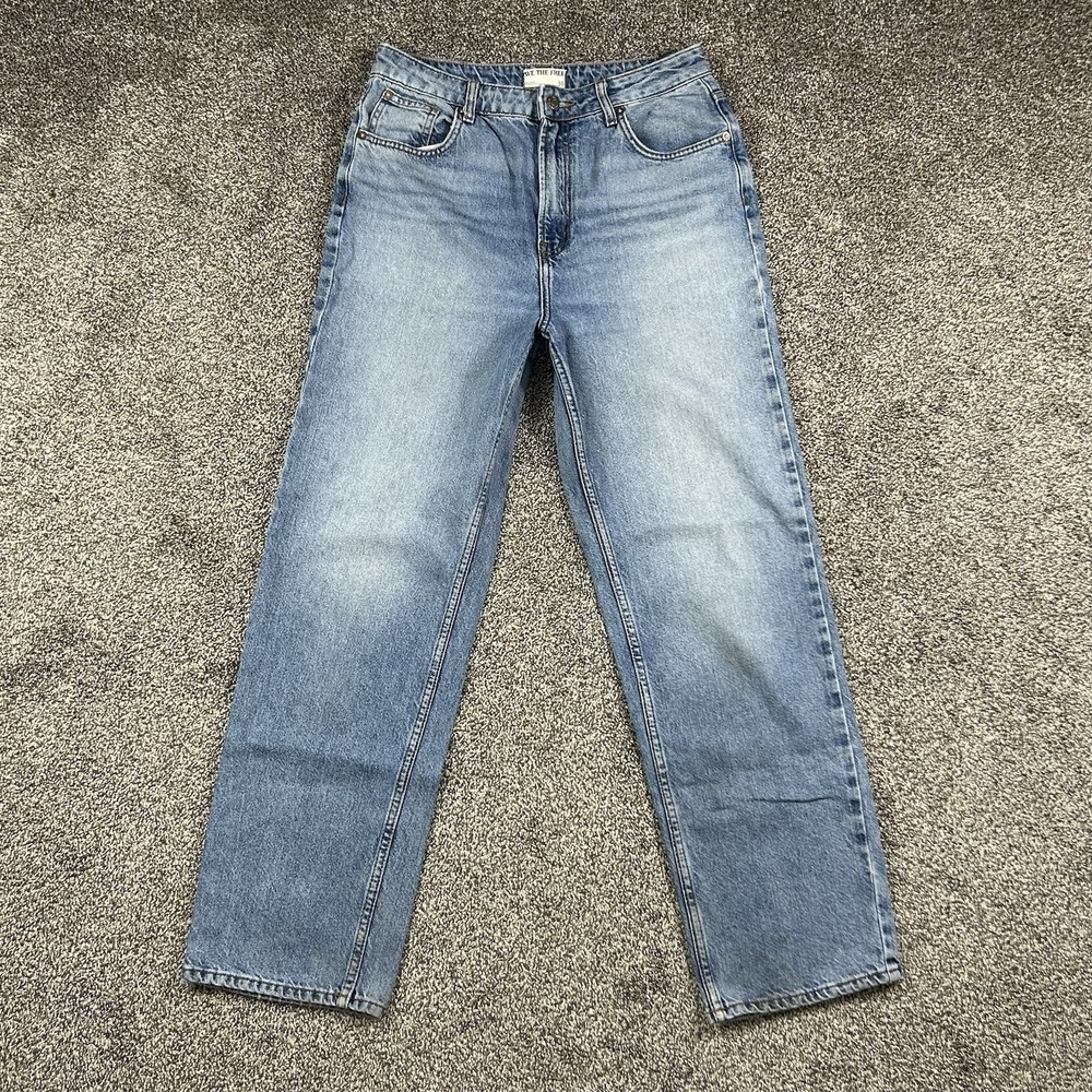We The Free Blue Straight Leg Jeans